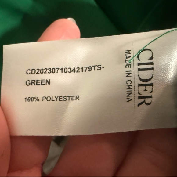 Cider high waist wide leg trouser green - Picture 4 of 4